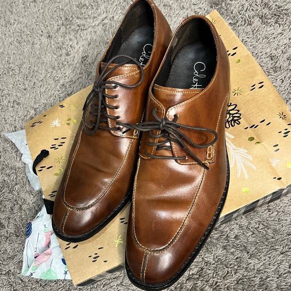 Cole Haan Air Lenox Hill Oxford Men\'s Sz 12M Brown Leather Split Toe Dress Shoes main image 11